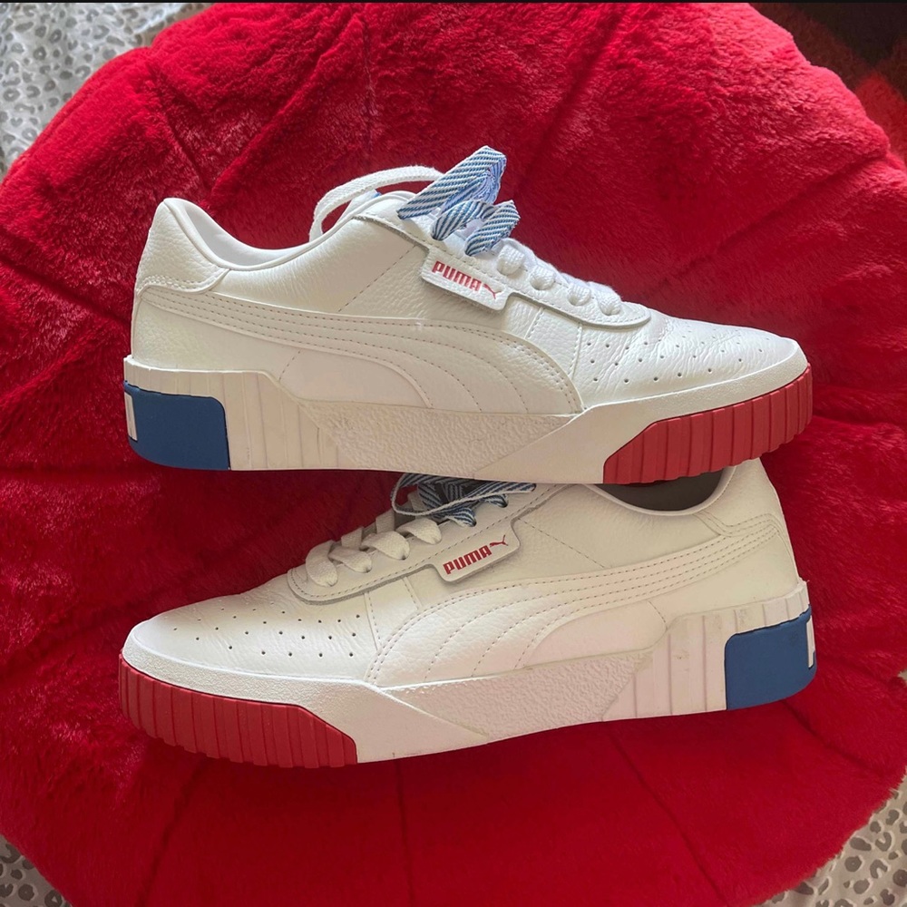 Wmns Cali RWB PUMA (White Red Indigo Blue)